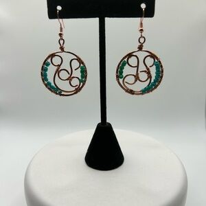 Elegant Copper  Wire Earrings